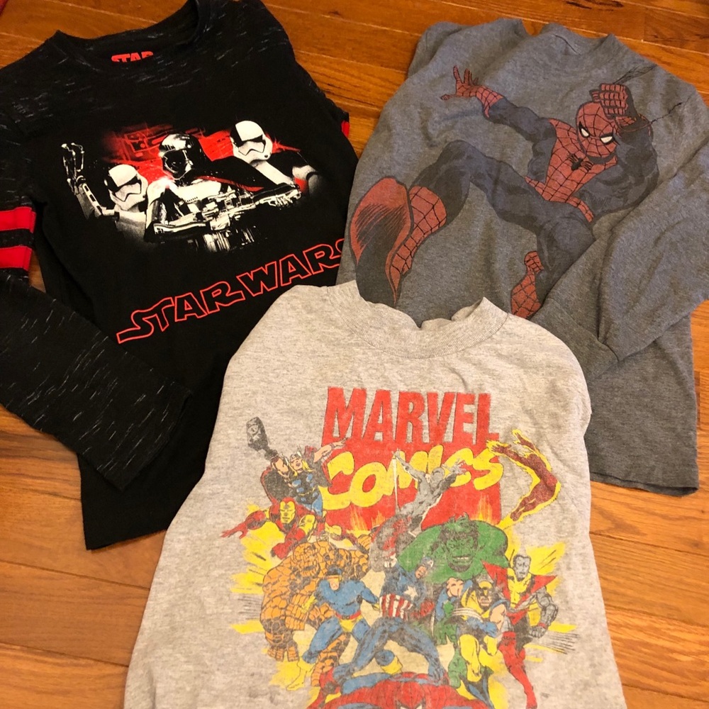 3 Long Sleeve Tees